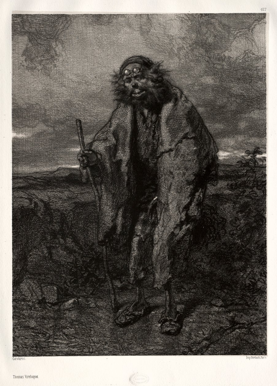 Gamle og moderne kunstnere: Thomas Vireloque. av Paul Gavarni