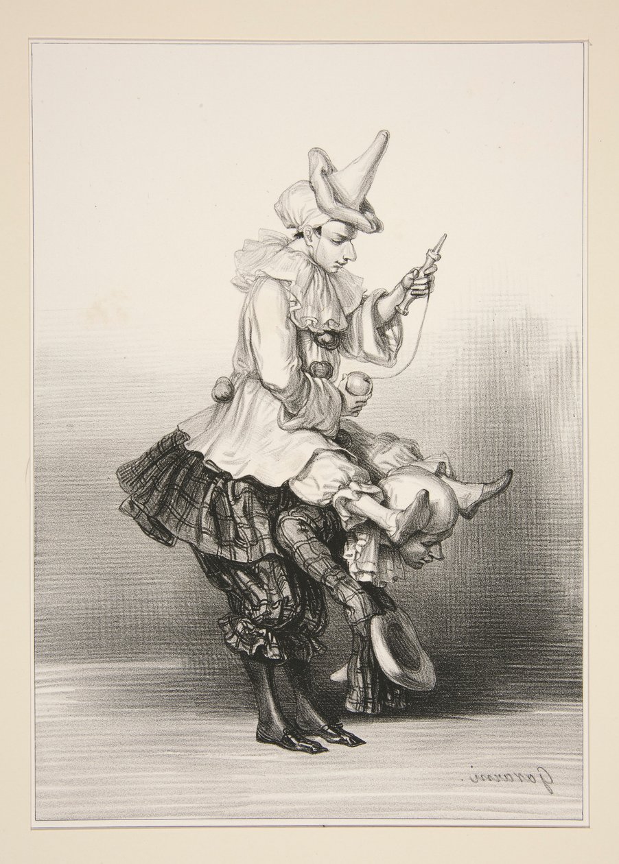 PAILLASSE OG PIERROT av Paul Gavarni