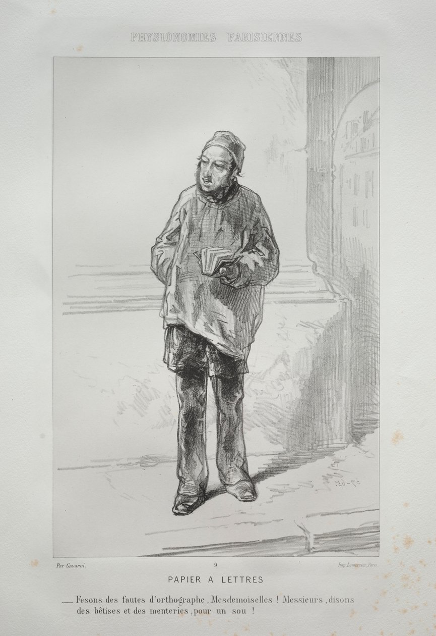 Skrivesaker. av Paul Gavarni