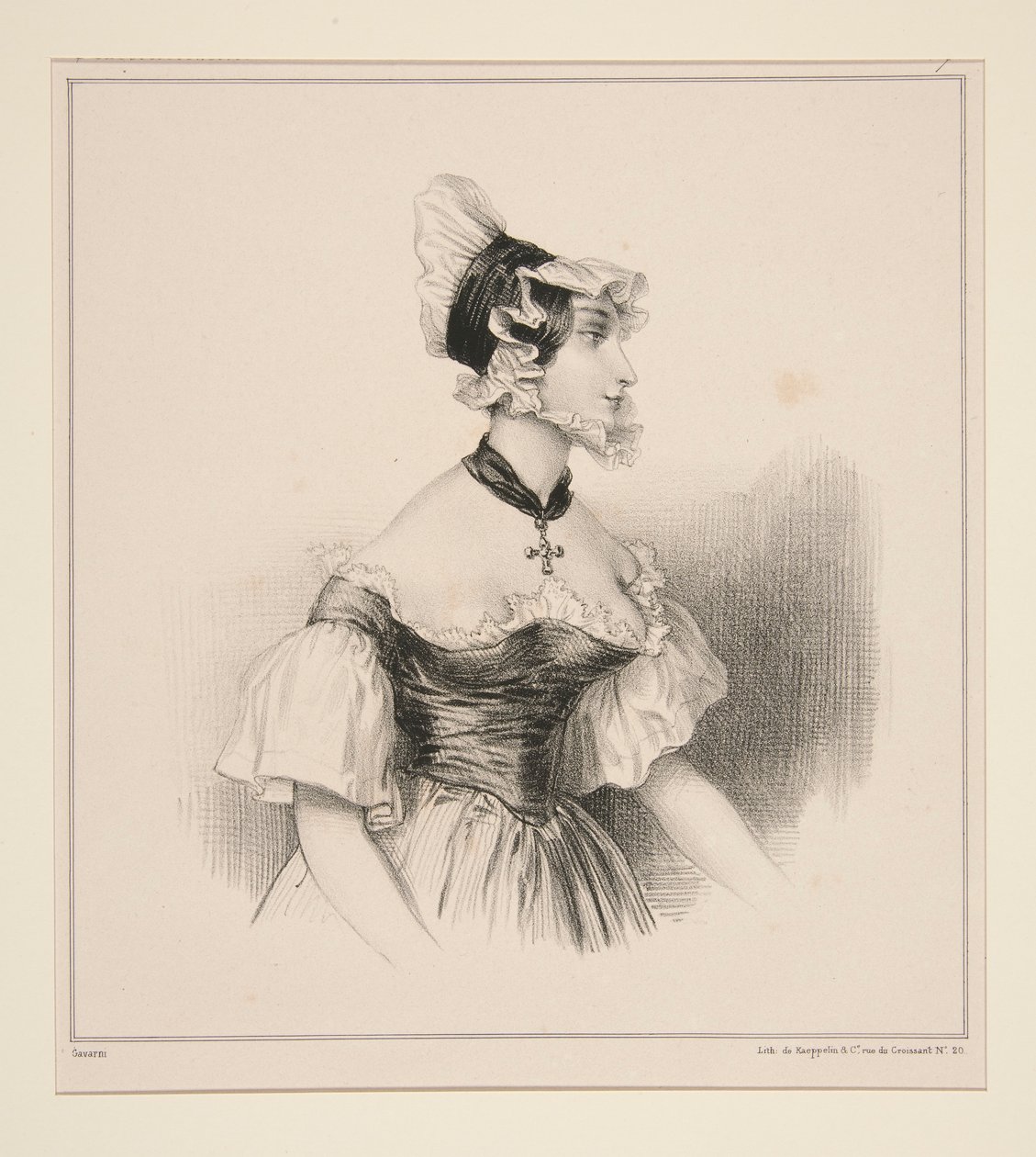 SOUBRETTE av Paul Gavarni
