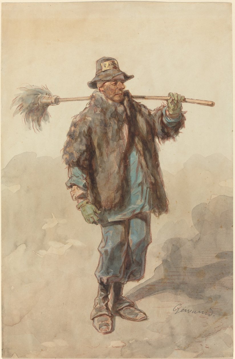 The Street Sweeper (Le Cantonnier) av Paul Gavarni
