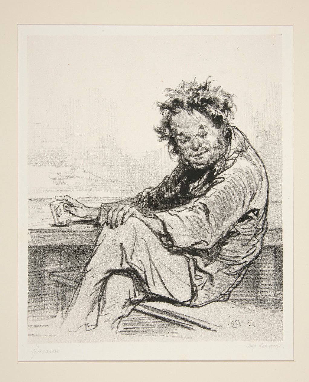 Et Anacreon av barrierer. av Paul Gavarni