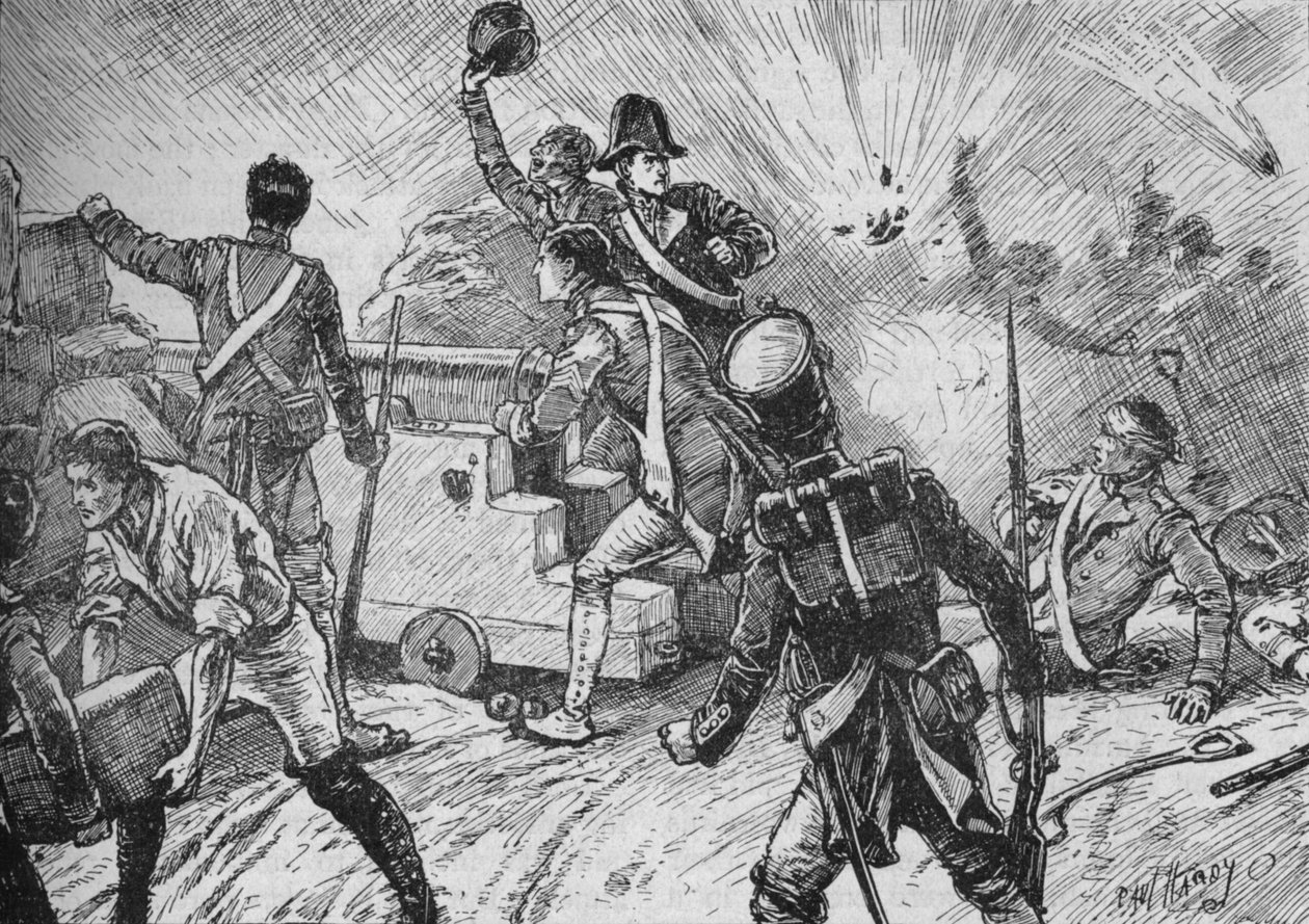 The Garrison Met The Bombardment Bravely, 1902 av Paul Hardy