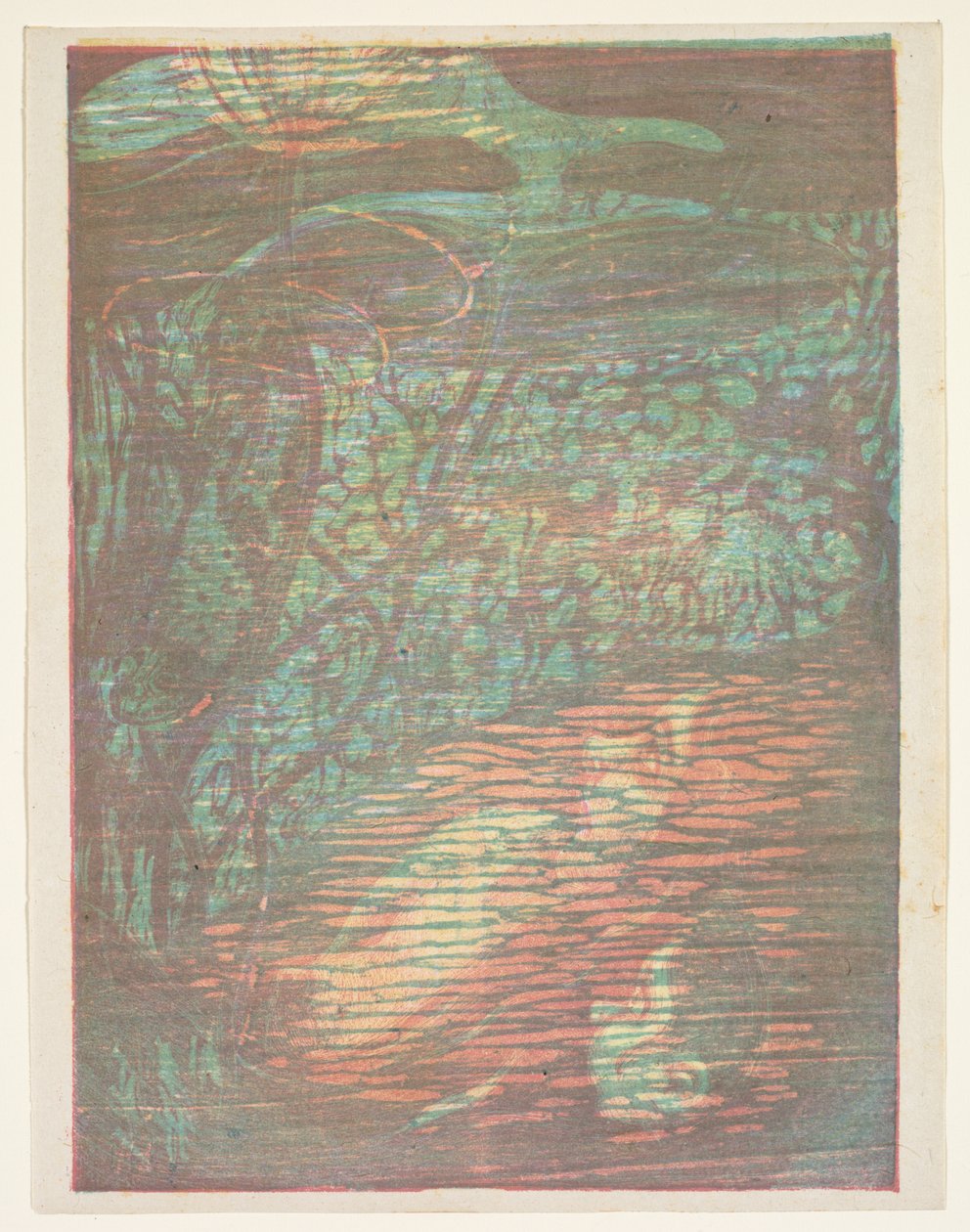 Frightened Nymphe Nymphe Effraye, 1896. av Paul Herrmann