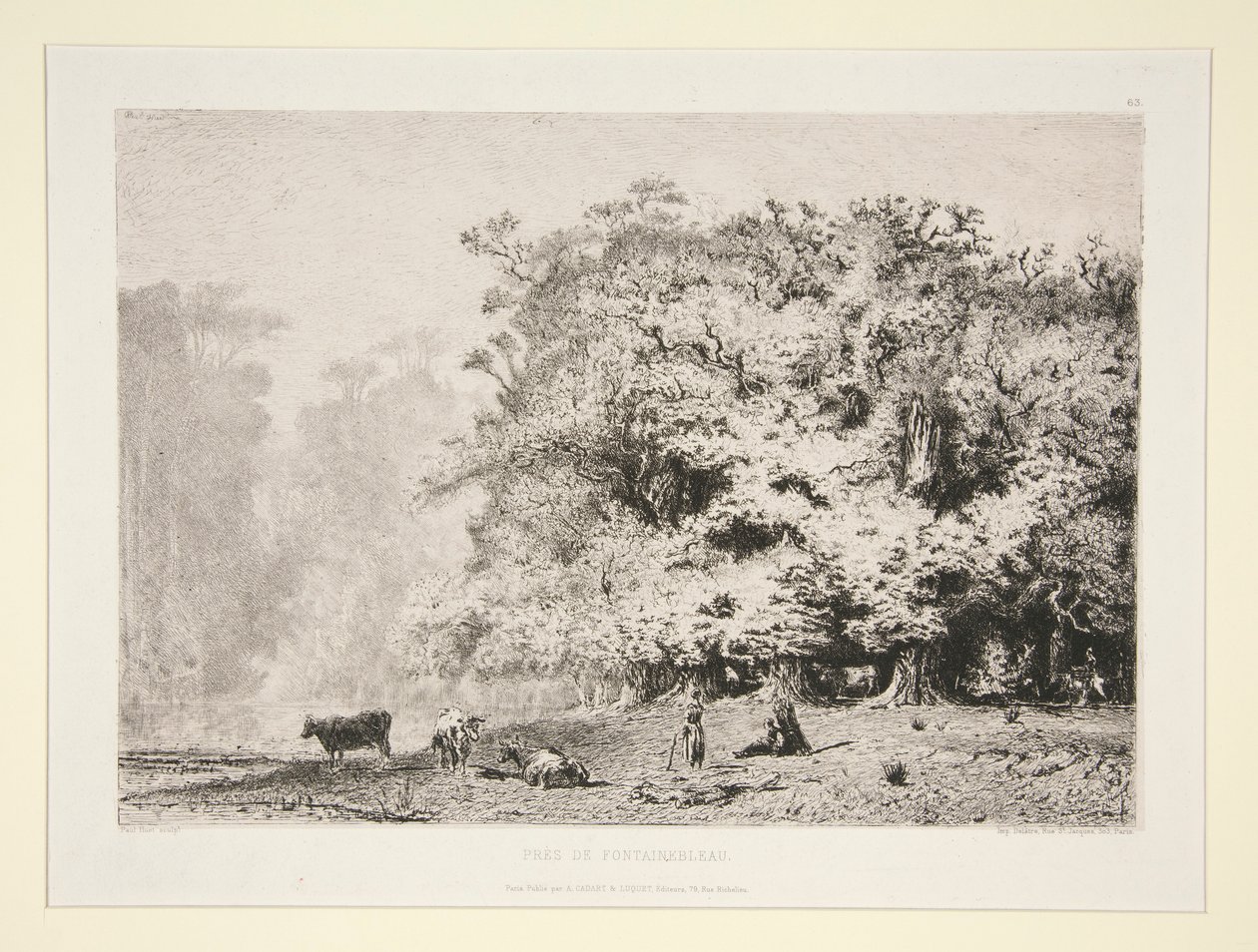 Skog nær Fontainebleau av Paul Huet