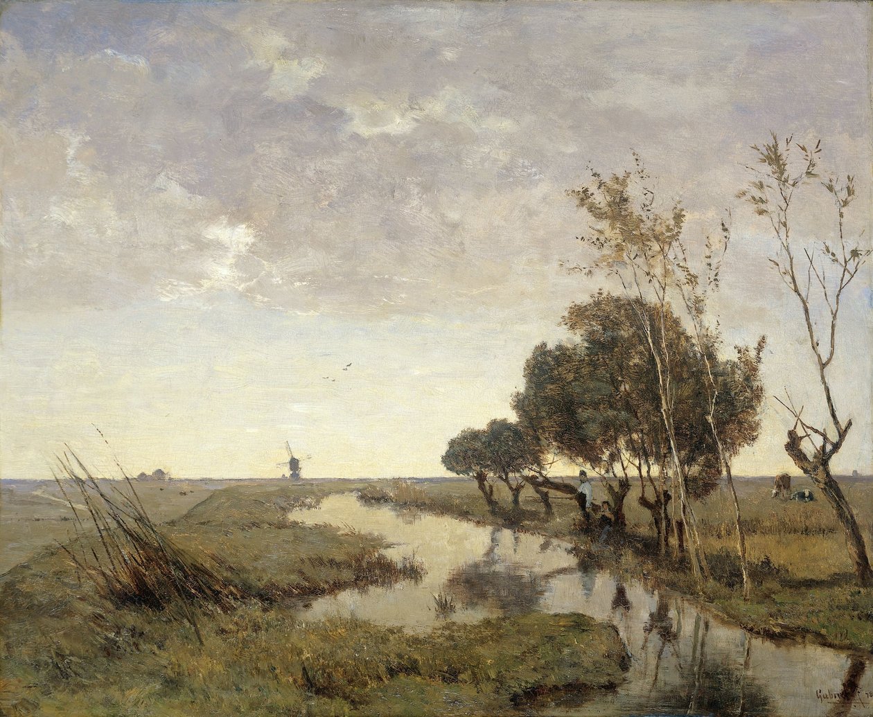 Et vassdrag nær Abcoude av Paul Joseph Constantin Gabriel