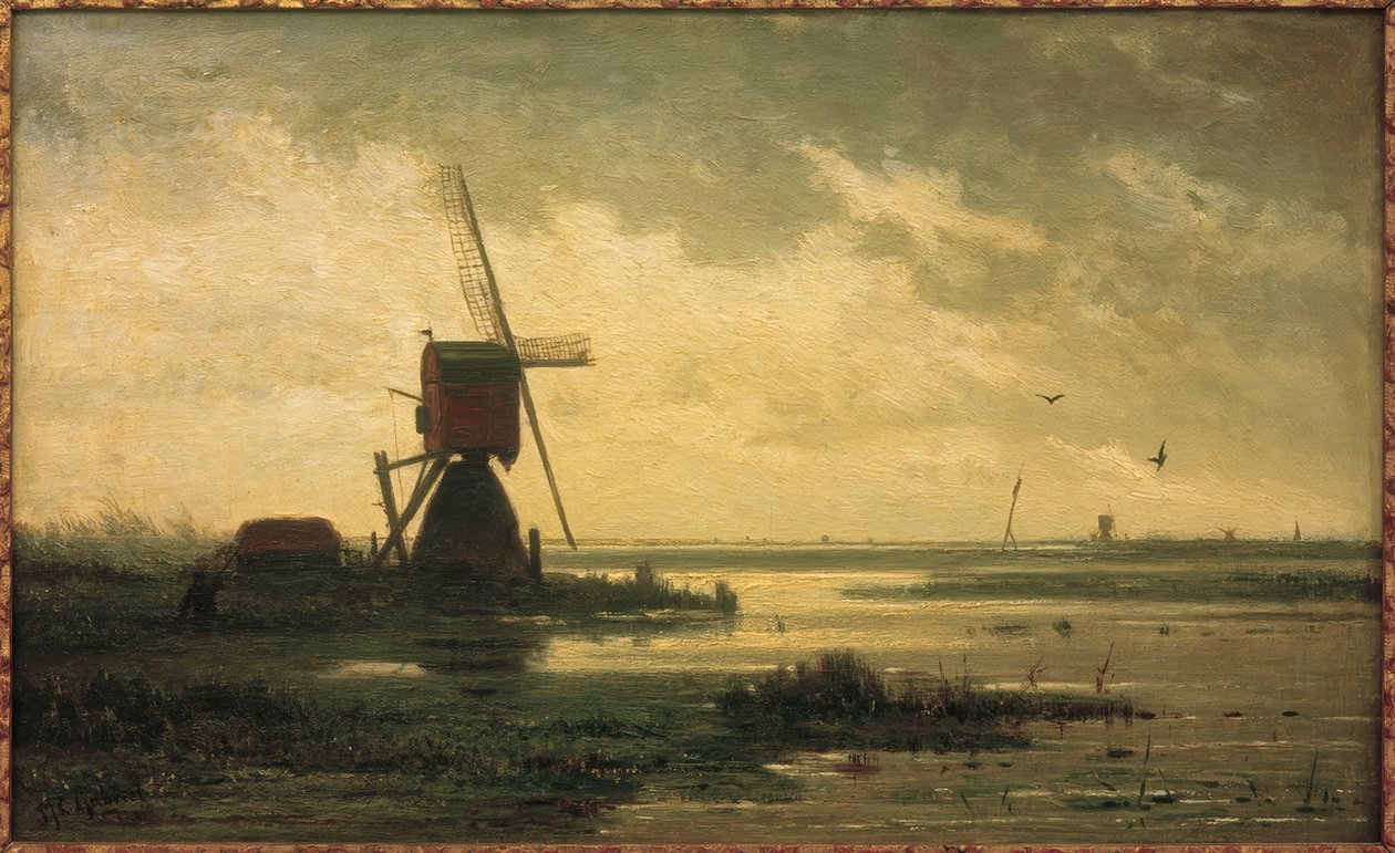 Polderlandschaft av Paul Joseph Constantin Gabriel