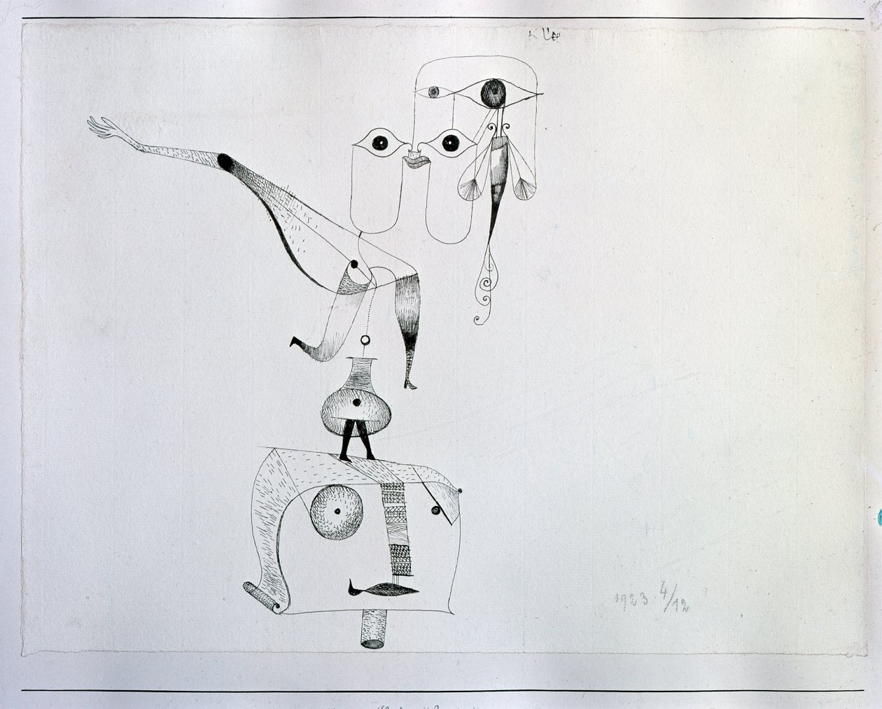 A Caprice of Balance (Tegning, 1900-tallet) av Paul Klee
