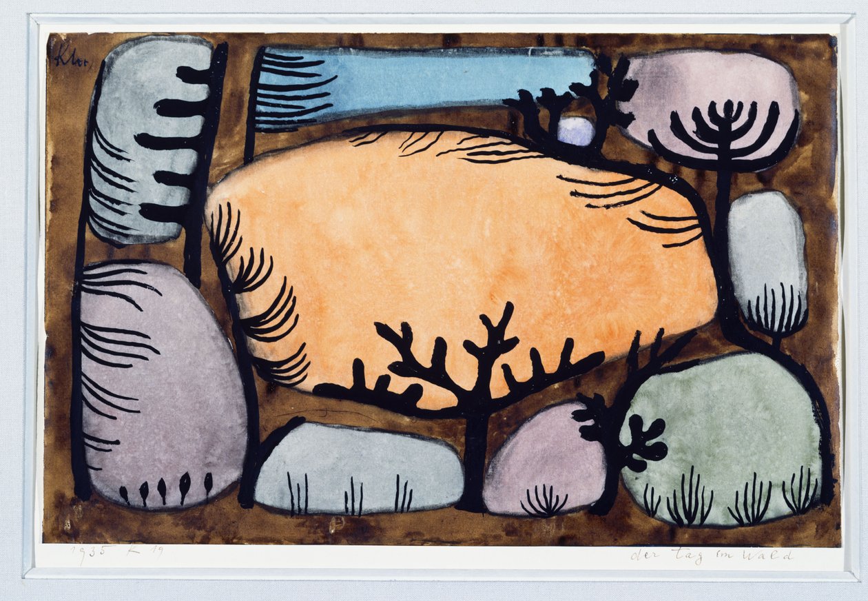 En dag i skogen av Paul Klee