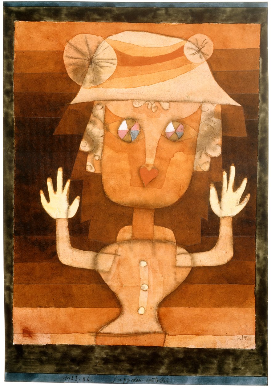 En dukke, 1923. av Paul Klee