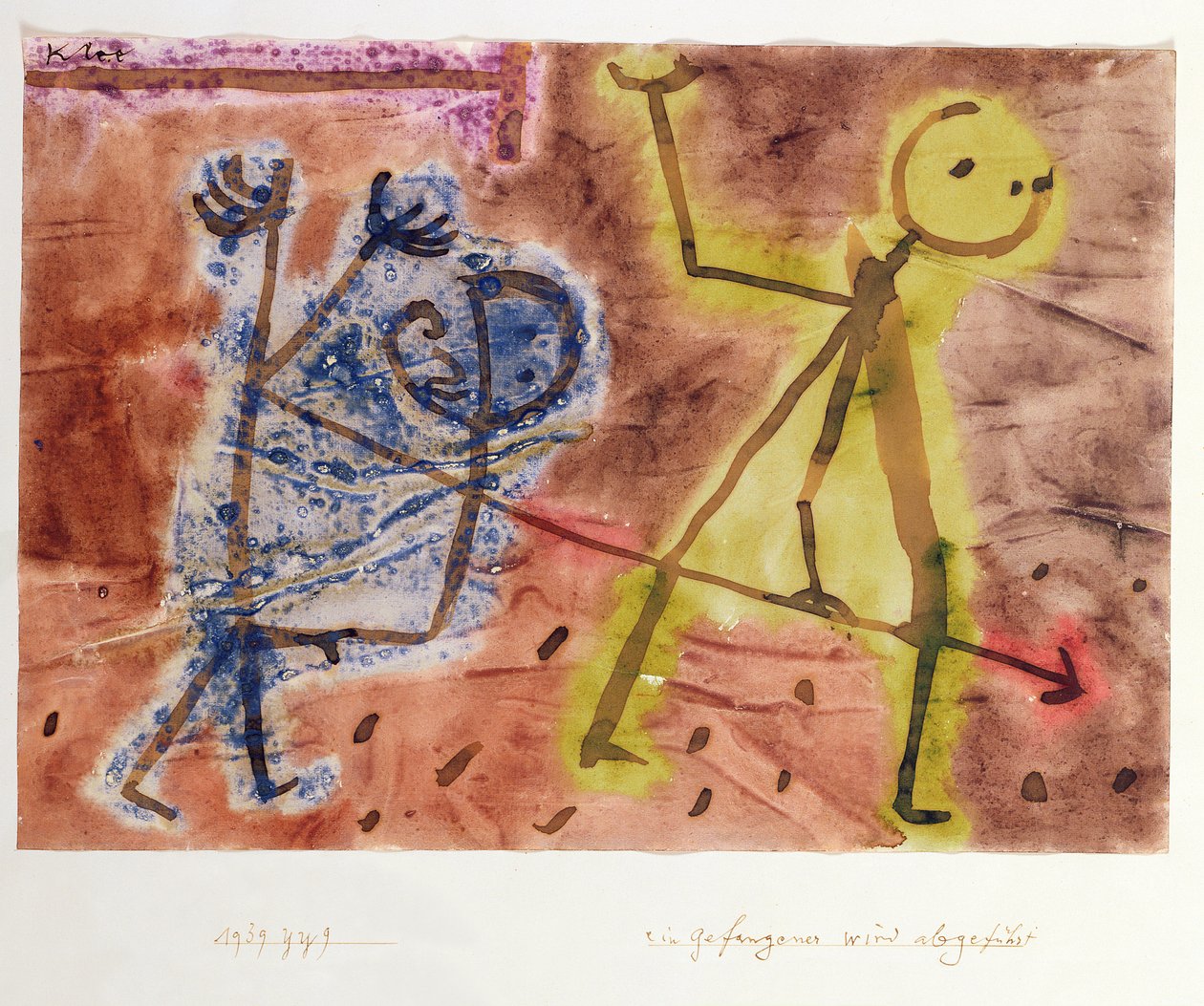 En fange blir ført bort av Paul Klee