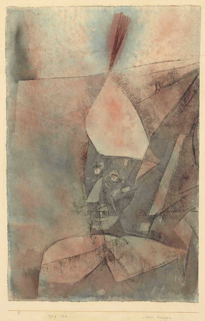 Alter Krieger gammel kriger, 1929. av Paul Klee