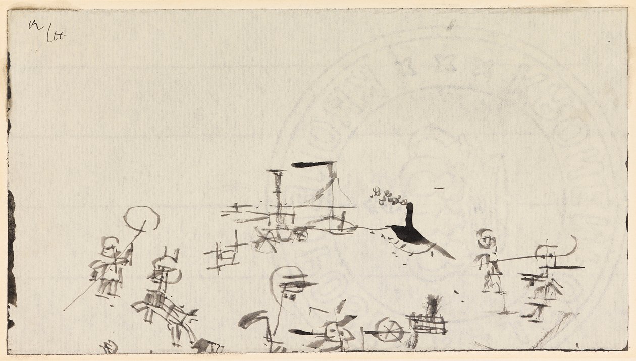 Busy Beach, 1926. av Paul Klee