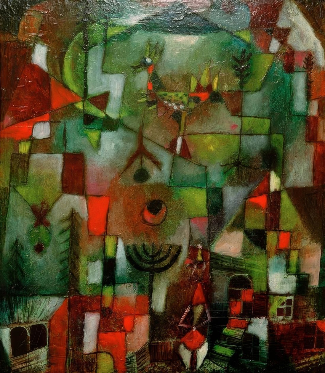 Bilde med hanen og grenaderen av Paul Klee