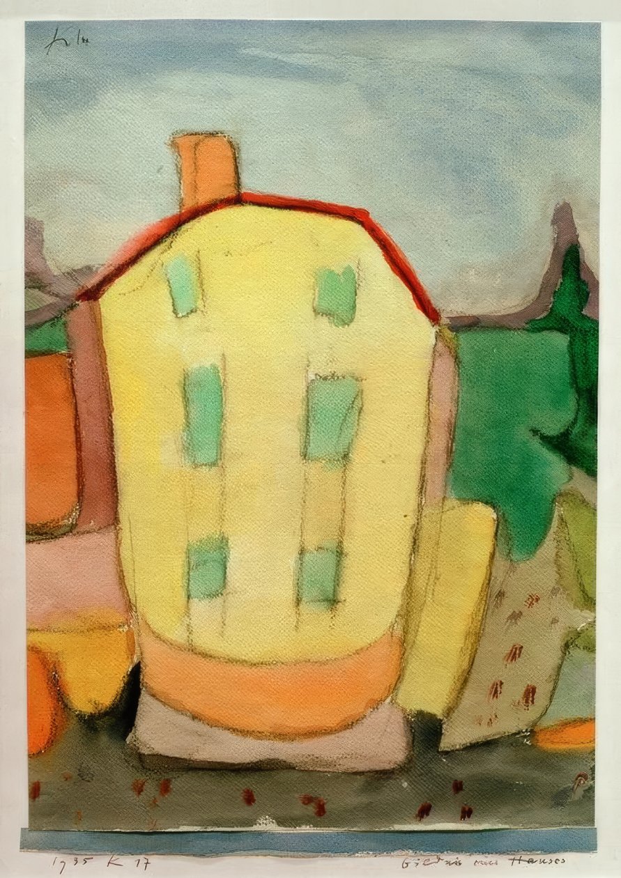 Portrett av et hus av Paul Klee