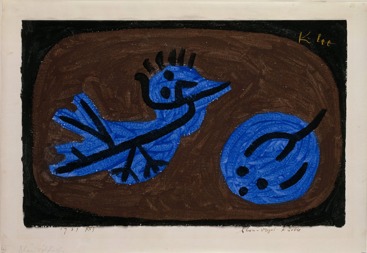 Blå-fugl-gresskar av Paul Klee