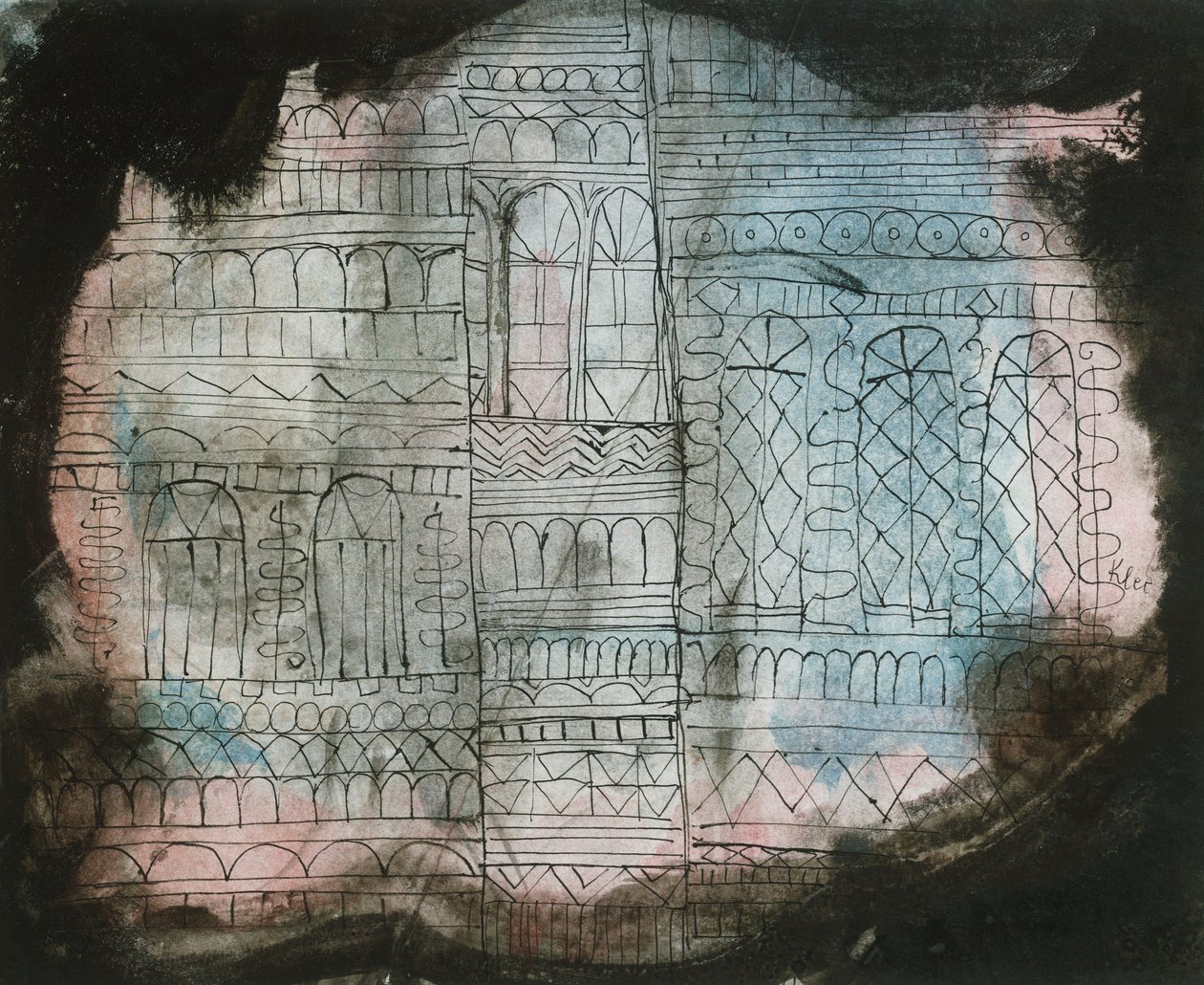 Brennende slott av Paul Klee