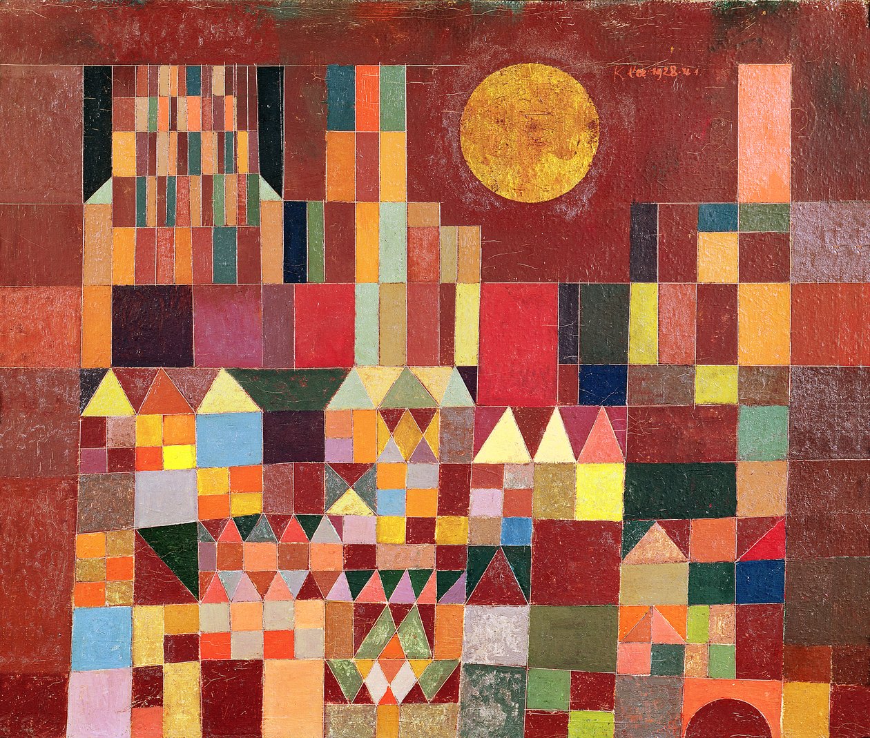 Slott og sol av Paul Klee