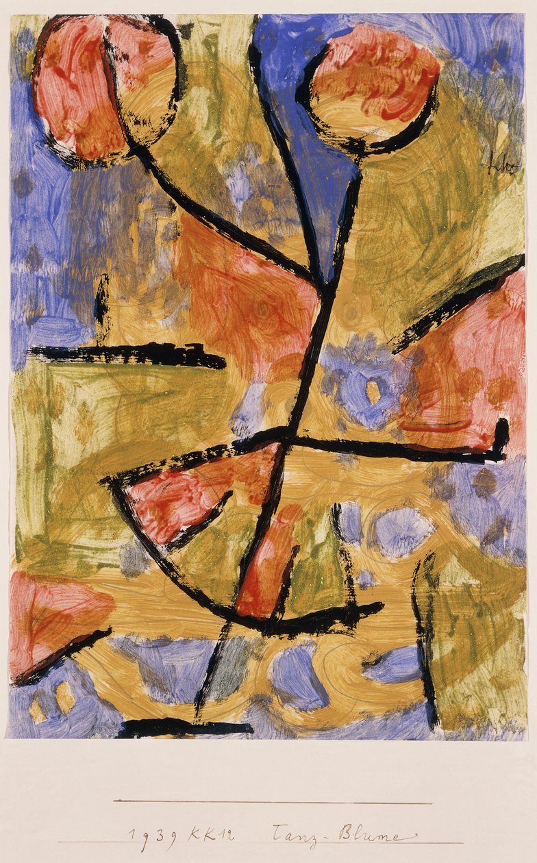 dans blomst; danseblomst av Paul Klee
