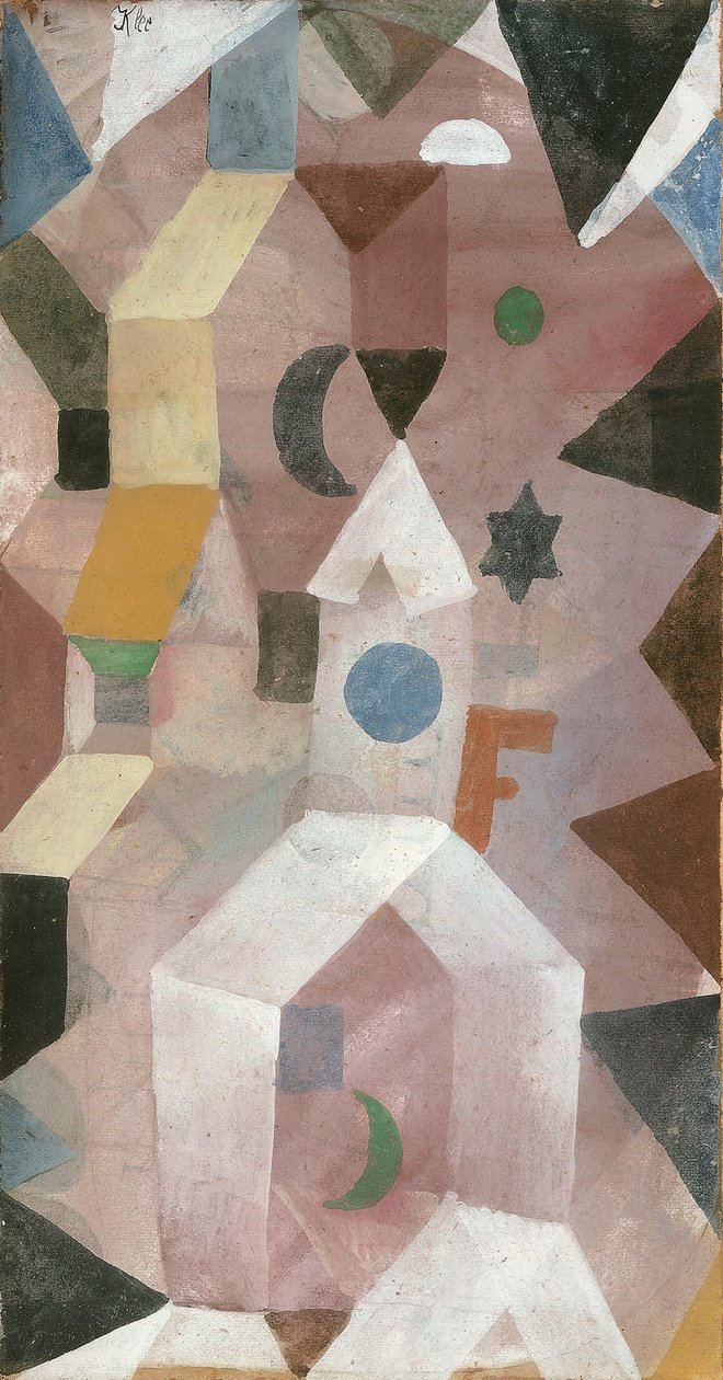 Die Kapelle The Chapel , 1917. av Paul Klee