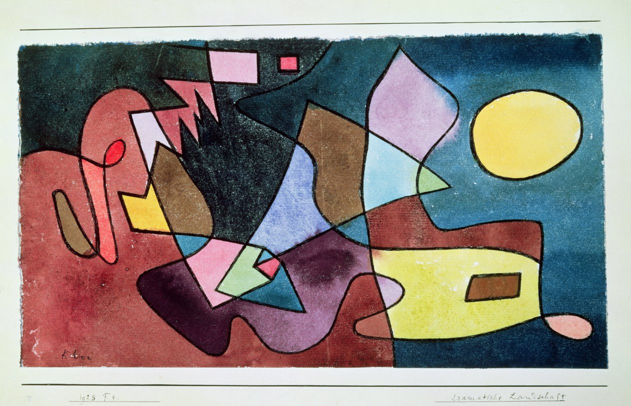 Dramatisk landskap av Paul Klee