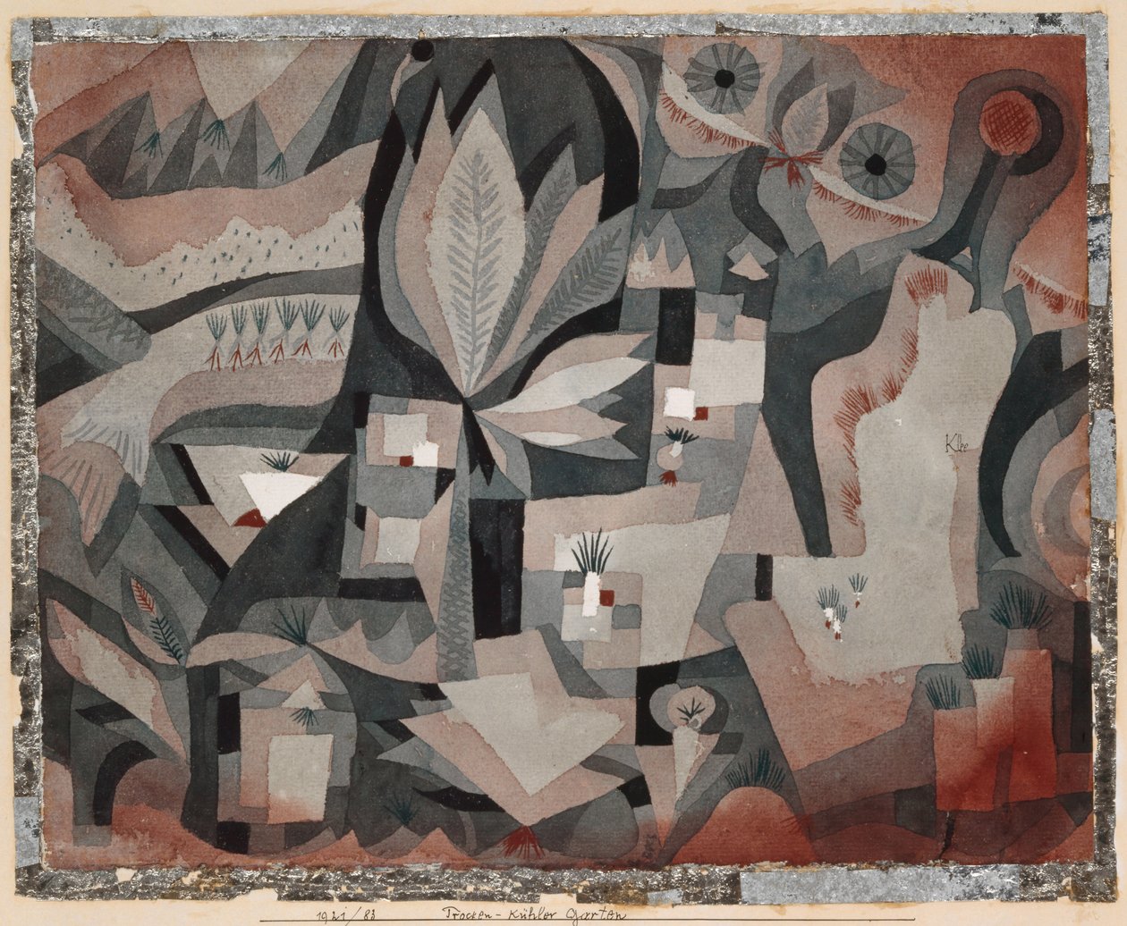 Dry-Cool Garden, 1921. av Paul Klee