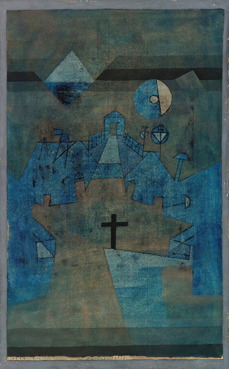 Dünenfriedhof Dunes Cemetery, 1924. av Paul Klee