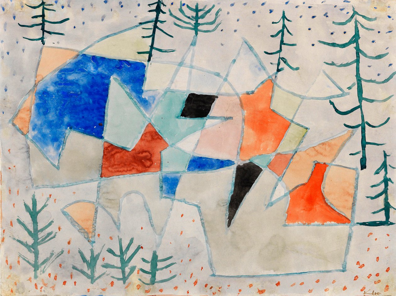 Edelklippe Noble klippe, 1933. av Paul Klee