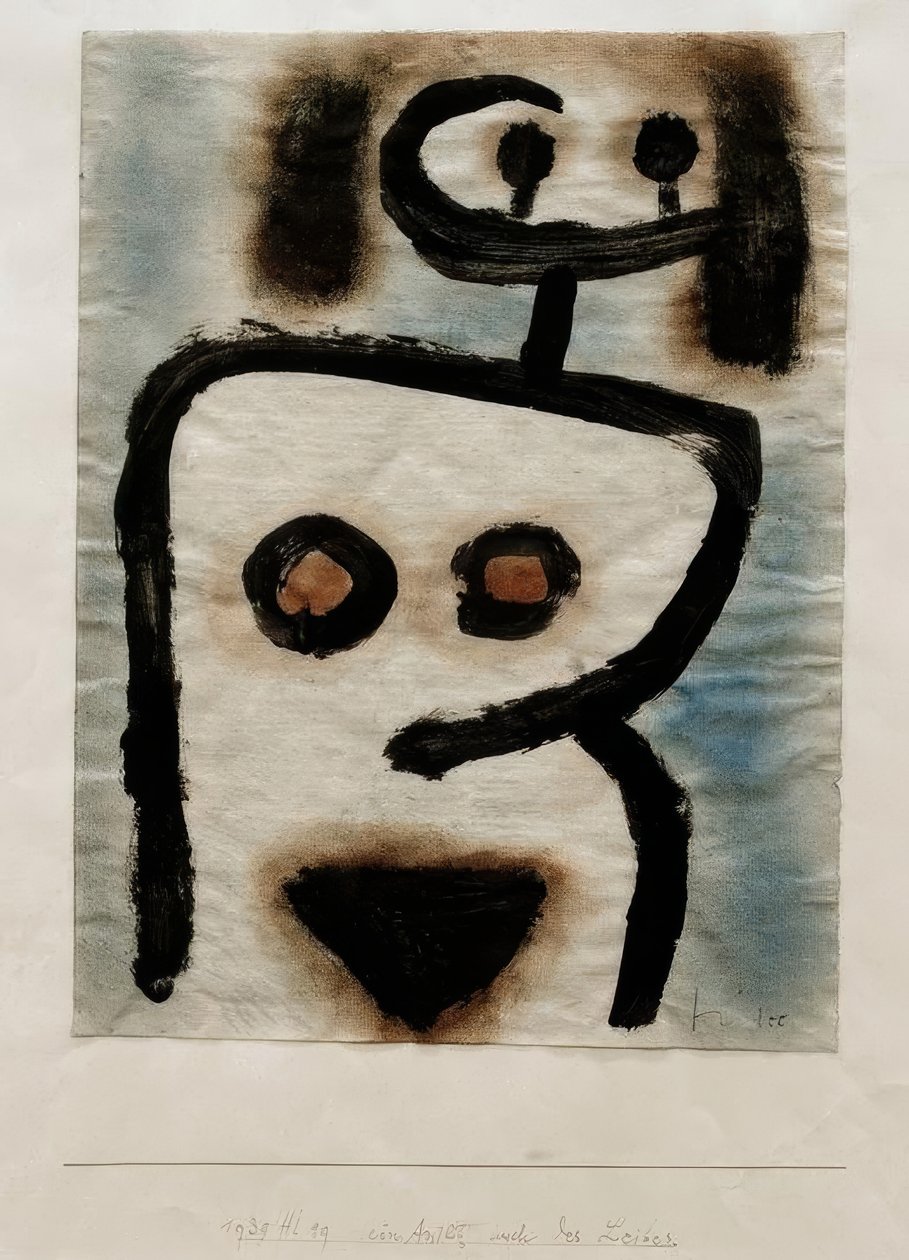 Et ansikt også av kroppen av Paul Klee