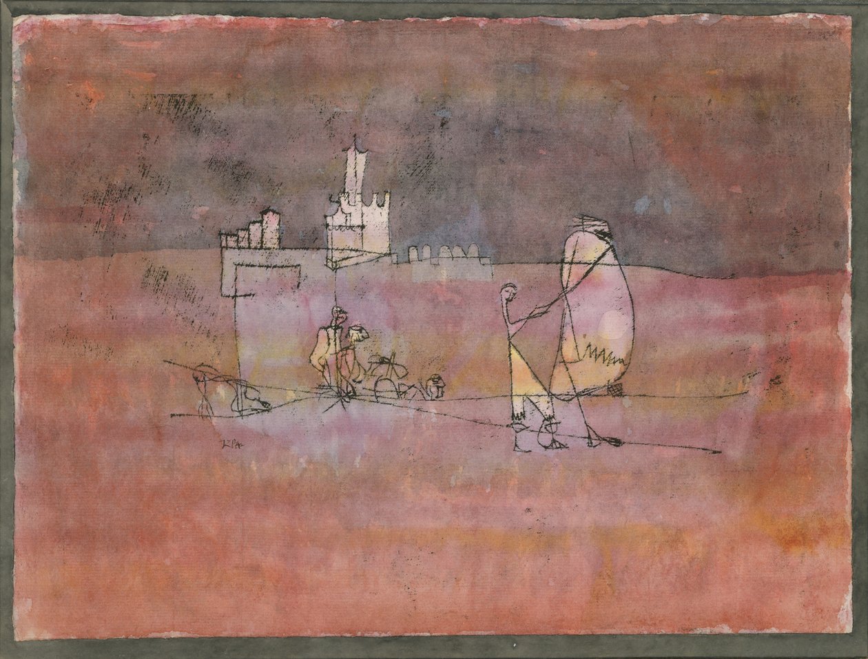 Episode Before an Arab Town, 1923 av Paul Klee