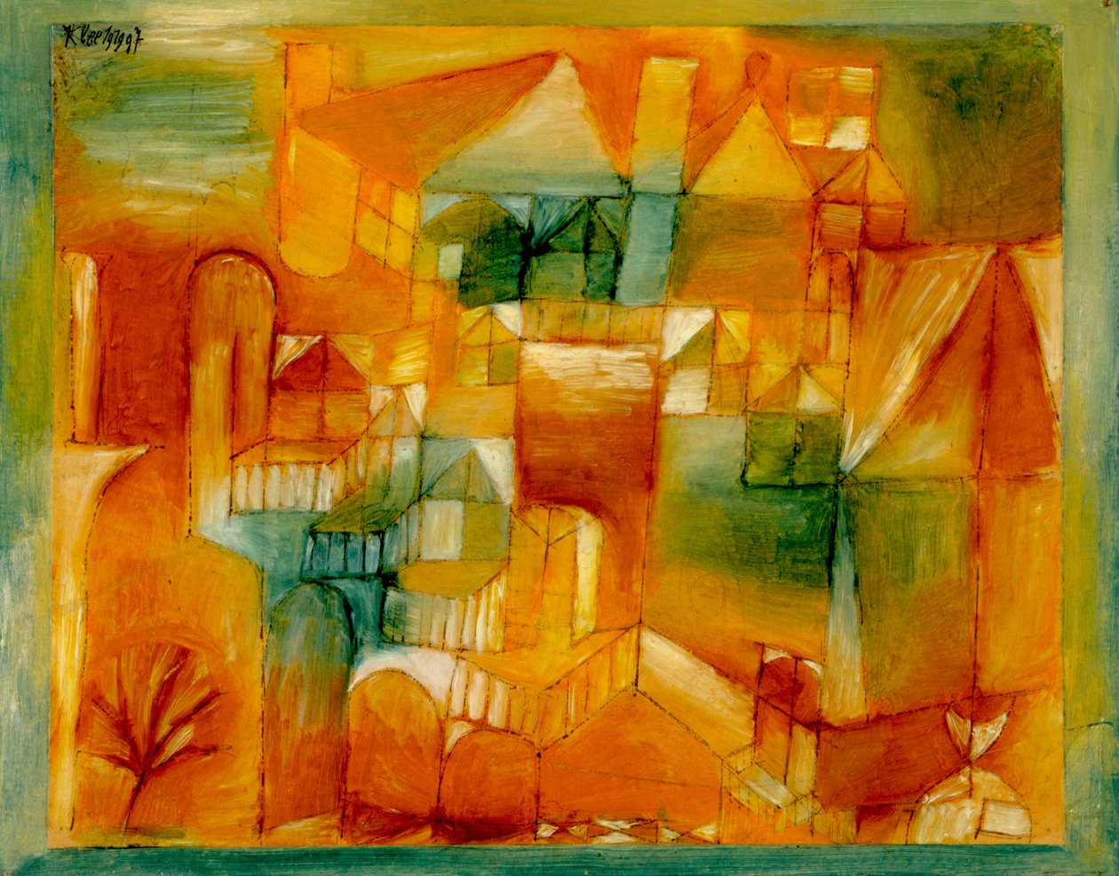 Fasade brun-grønn, 1919. av Paul Klee