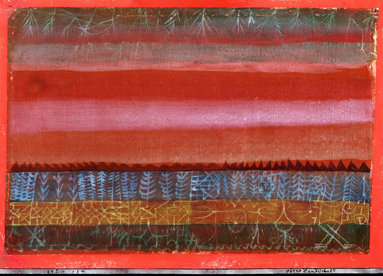 Flatt landskap av Paul Klee