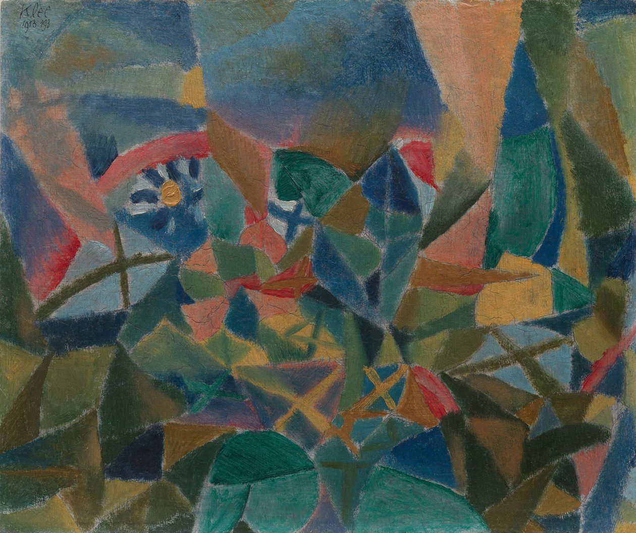 Blomsterbed, 1913. av Paul Klee