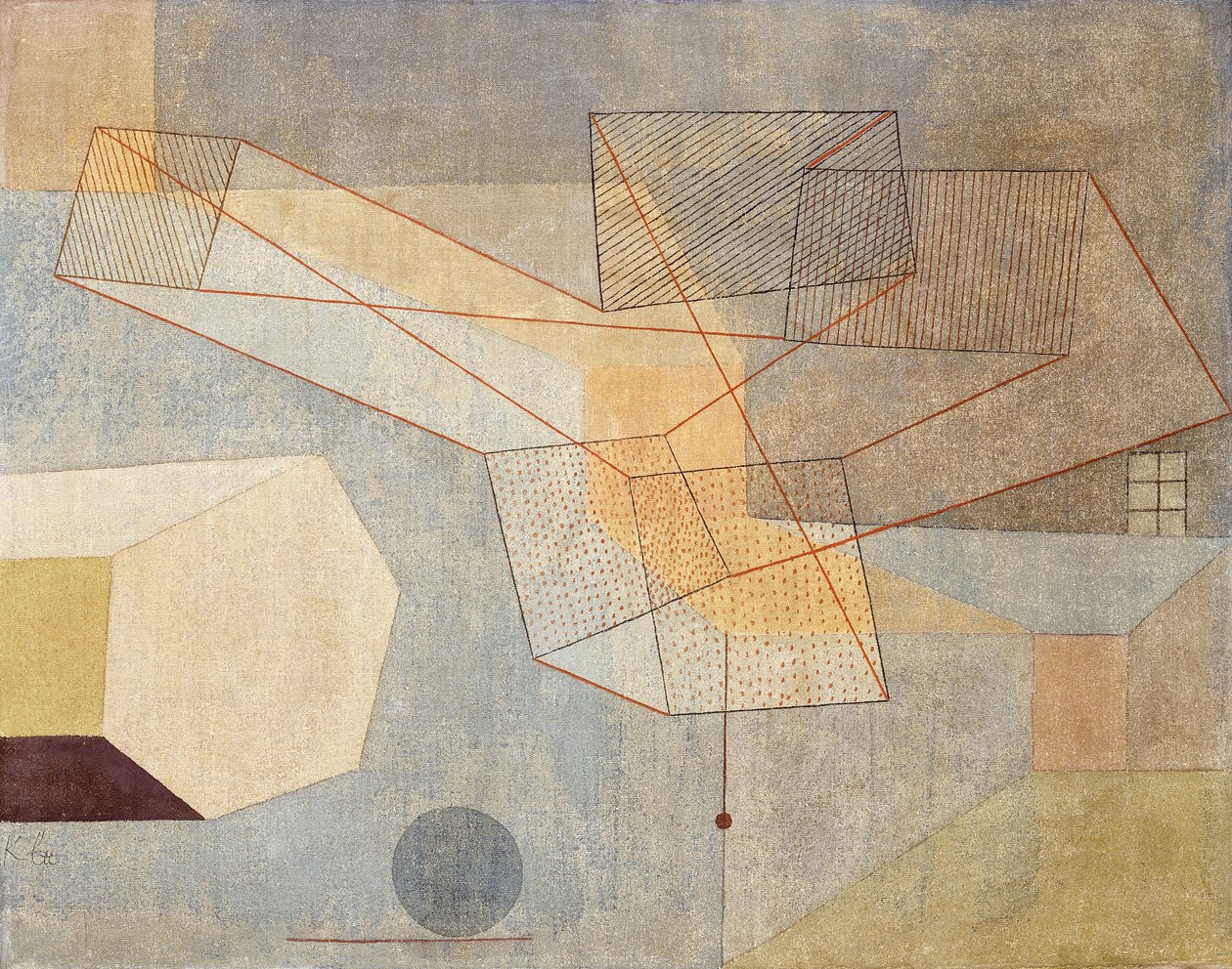 gliding; skyve av Paul Klee