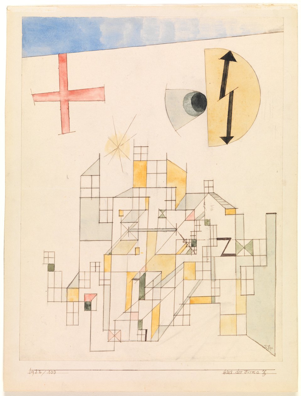 Haus der Firma Z (House of Firm Z) av Paul Klee