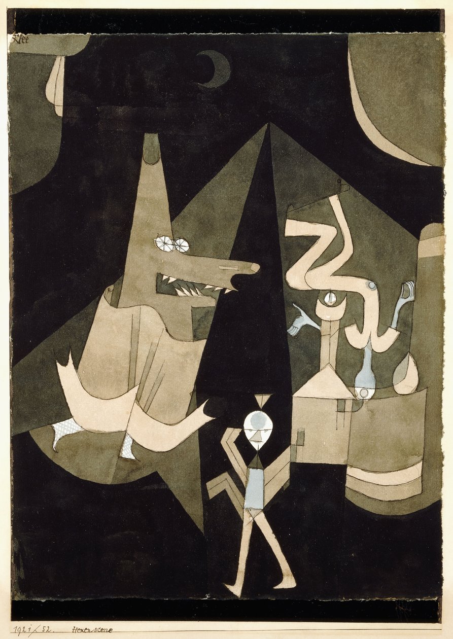 Hexen-scene av Paul Klee