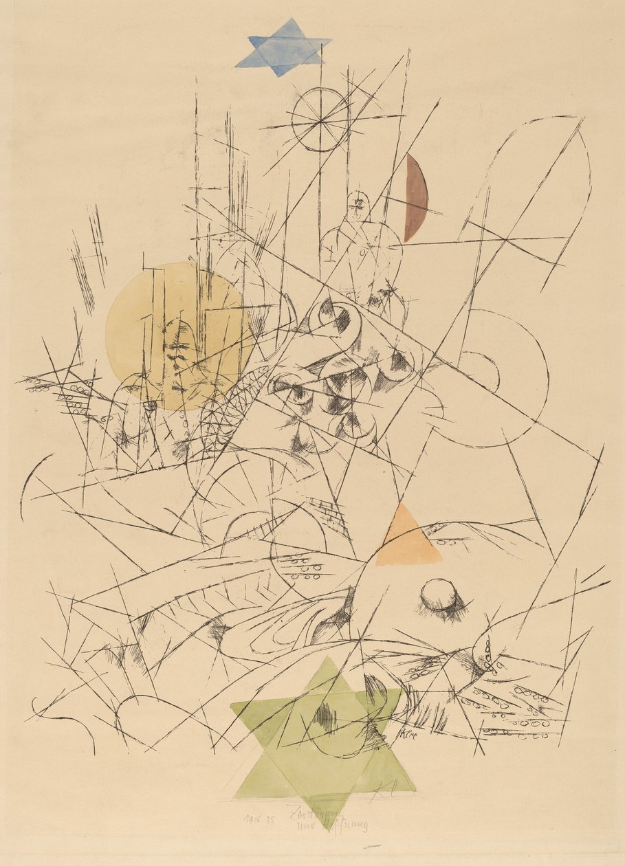 Hope and Destruction Destruction and Hope, 1916. av Paul Klee