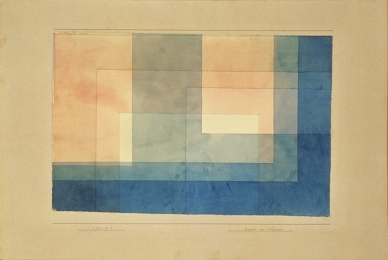 Hus på vannet av Paul Klee