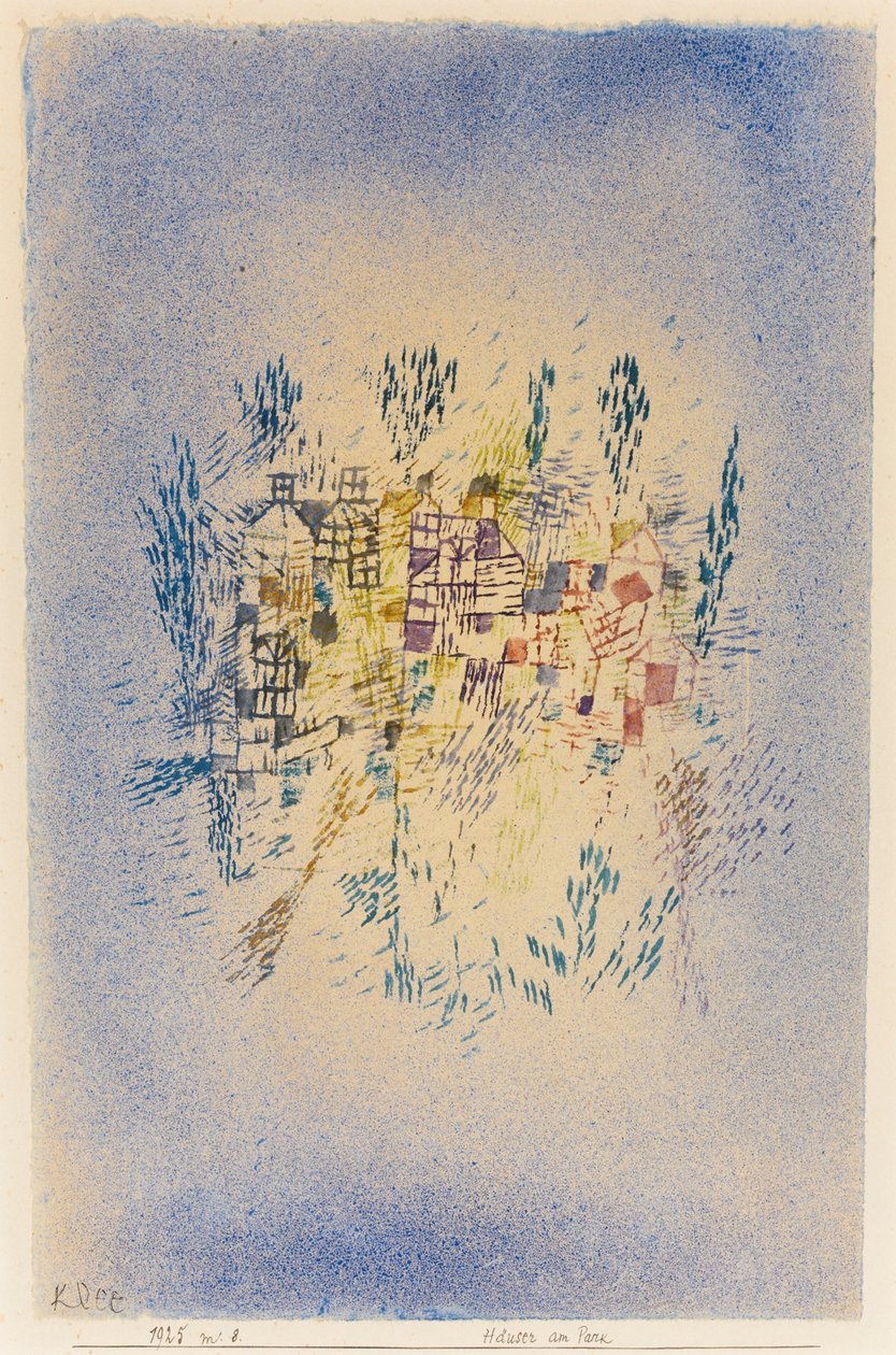 Hus ved parken. av Paul Klee