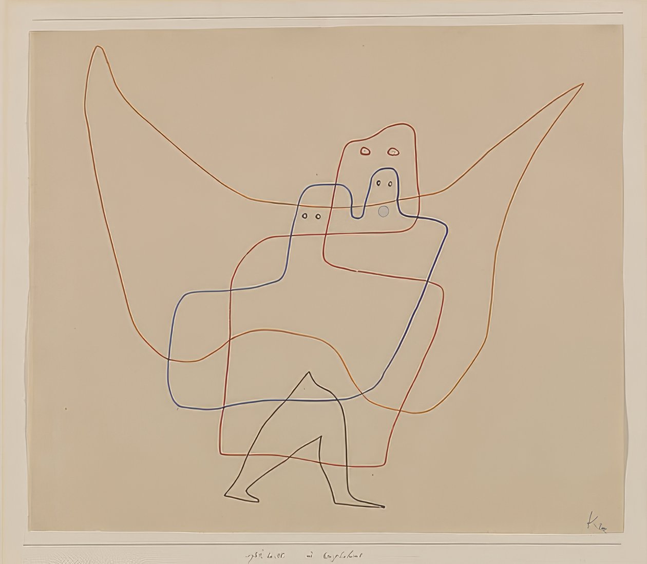 I Engelshut. 1931 av Paul Klee
