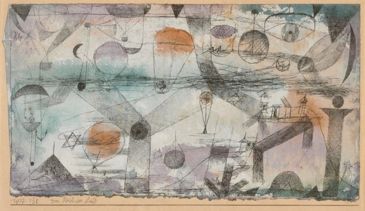 In the Realm of Air, 1917. av Paul Klee