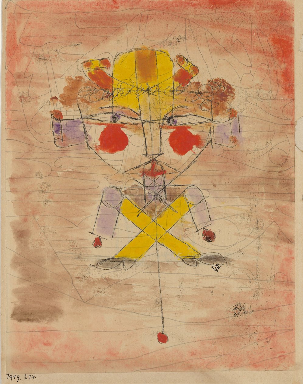 Jumping Jack, 1919. av Paul Klee