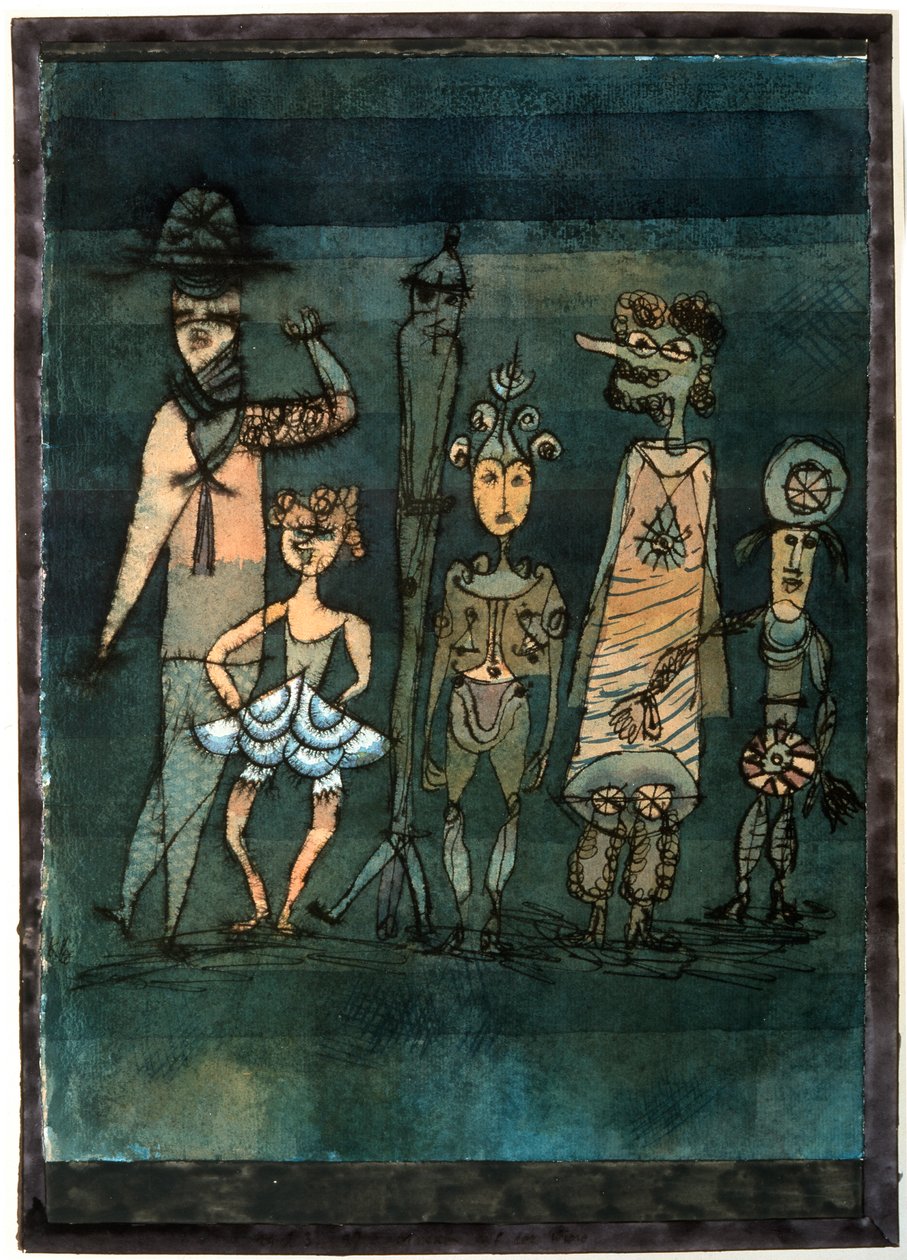 Masker, 1923. av Paul Klee