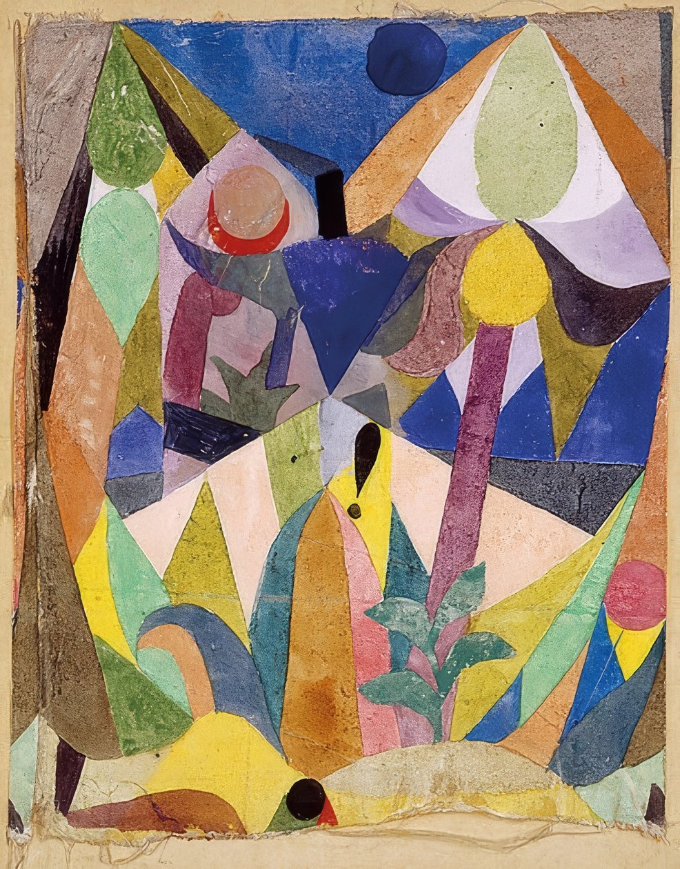 Mildt tropisk landskap. 1918 av Paul Klee
