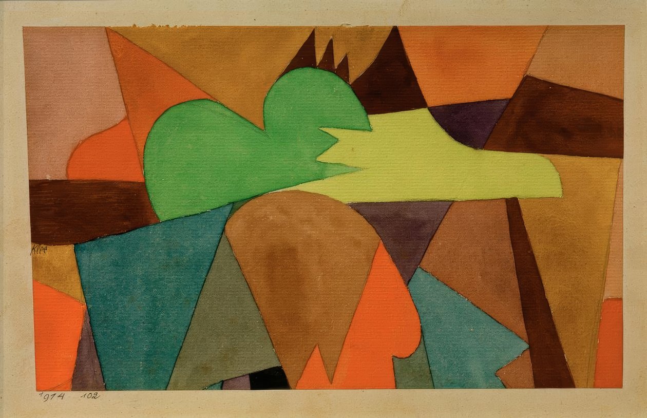 Med d. brune tips av Paul Klee