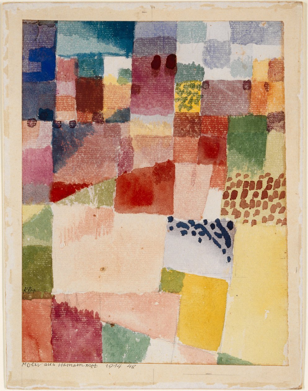 Motiv fra Hammamet, 1914. av Paul Klee
