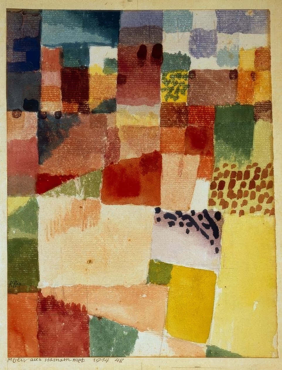 Motiv fra Hammamet av Paul Klee