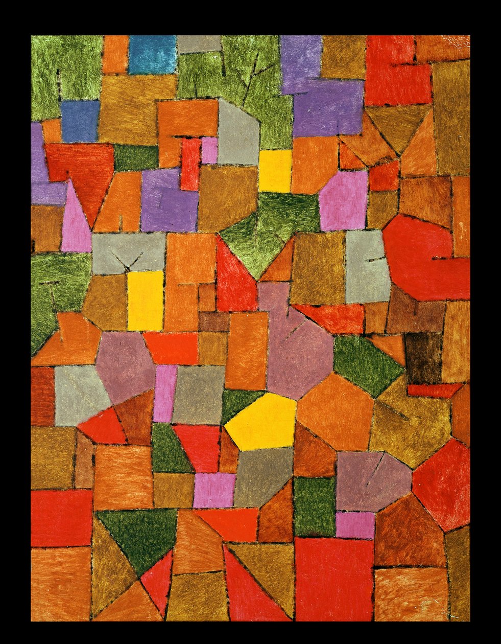 Fjelllandsby (høst) 1934 av Paul Klee