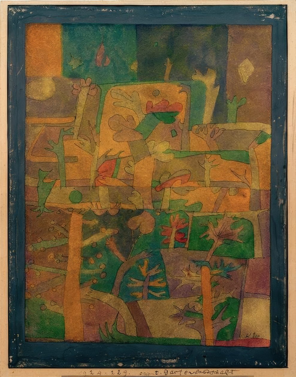 Orientalsk hagelandskap av Paul Klee