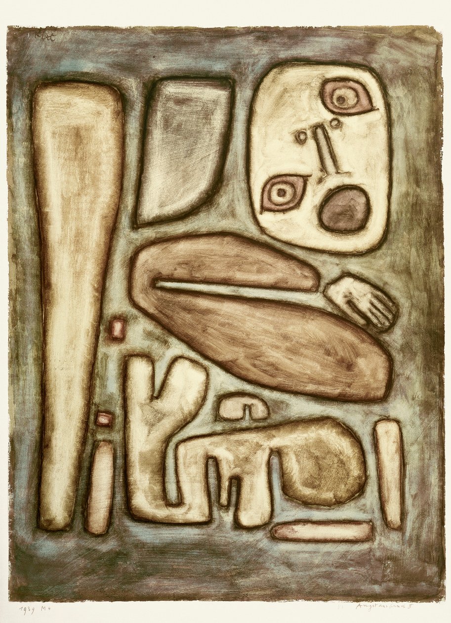Utbrudd av frykt III, 1939. av Paul Klee